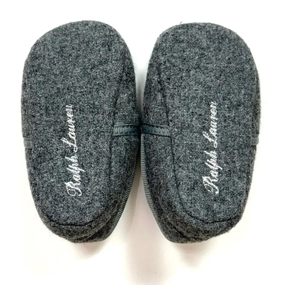 Ralph Lauren Skull & Crossbones Smoking Slippers